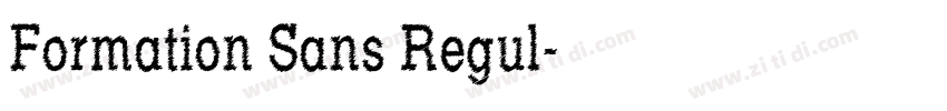Formation Sans Regul字体转换